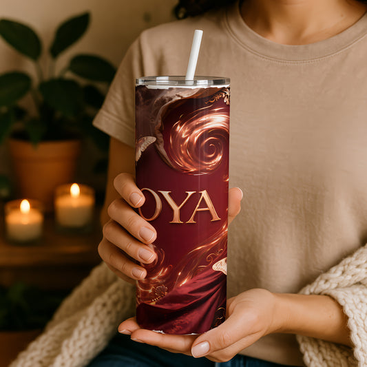 Oya Orisha Tumbler, Yansan Tumbler, African Spirituality Inspired, Yoruba Divine Feminine Cup, Powerful Orisha 20oz Tumbler, Santeria Art